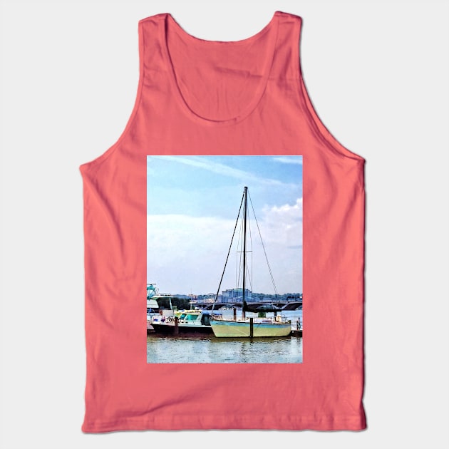 Alexandria VA - Boats on the Potomac Near Founders Park Tank Top by SusanSavad